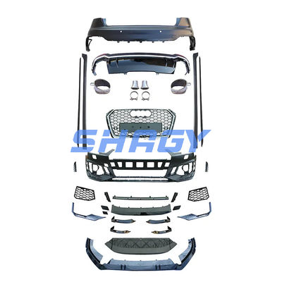 Audi A4 B9 Modified To RS4 Style Front Bumper With PP 4.5 Material Grille