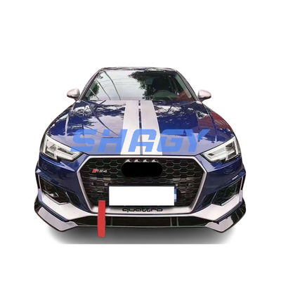 Audi A4 B9 Modified To RS4 Style Front Bumper With PP 4.5 Material Grille